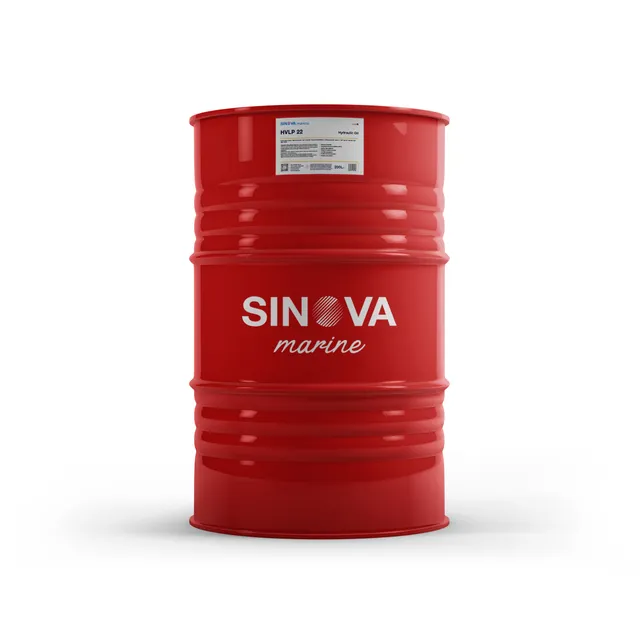 Sinova Marine HVLP 22 high viscosity index hydraulic oil in a steel drum